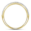 14kt Yellow Gold Round Diamond Bridal Wedding Ring Band Set 1 Cttw