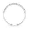 14kt White Gold Mens Machine Set Round Diamond Wedding Band Ring 1/5 Cttw