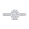 14kt White Gold Oval Diamond Solitaire Bridal Wedding Engagement Ring 1/5 Cttw