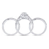 10kt Yellow Gold Round Diamond Bridal Wedding Ring Band Set 1/2 Cttw