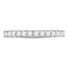 14kt White Gold Womens Round Diamond Wedding Machine-Set Band 1/2 Cttw