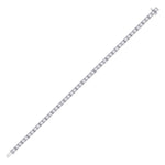 10kt White Gold Womens Round Diamond Studded Tennis Bracelet 2 Cttw