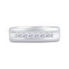 14kt White Gold Mens Machine Set Princess Diamond Wedding Channel Band Ring 1 Cttw