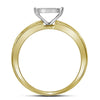 10kt Yellow Gold His Hers Round Diamond Square Matching Wedding Set 1/2 Cttw